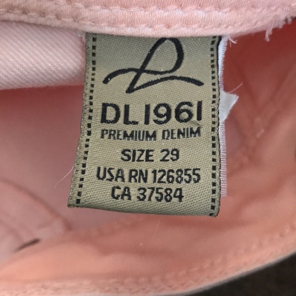 DL1961 Light Pink Angel Mid-Rise Skinny Ankle Jeans Size 29 - Picture 5 of 10